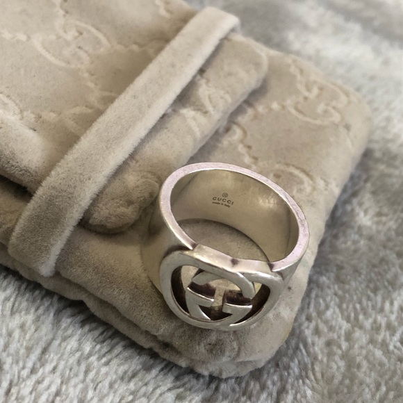 Gucci Jewelry - Gucci Silver Logo Ring